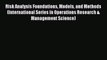 Read Risk Analysis Foundations Models and Methods (International Series in Operations Research