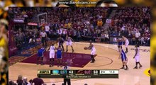 J.R. Smith Shot HALF-COURT Warriors vs Cavs June, 8th 2016 2016 NBA Finals