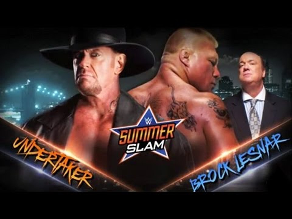 Summer Slam 2015 Undertaker vs(Me) Brock Lesnar Extreme Rules
