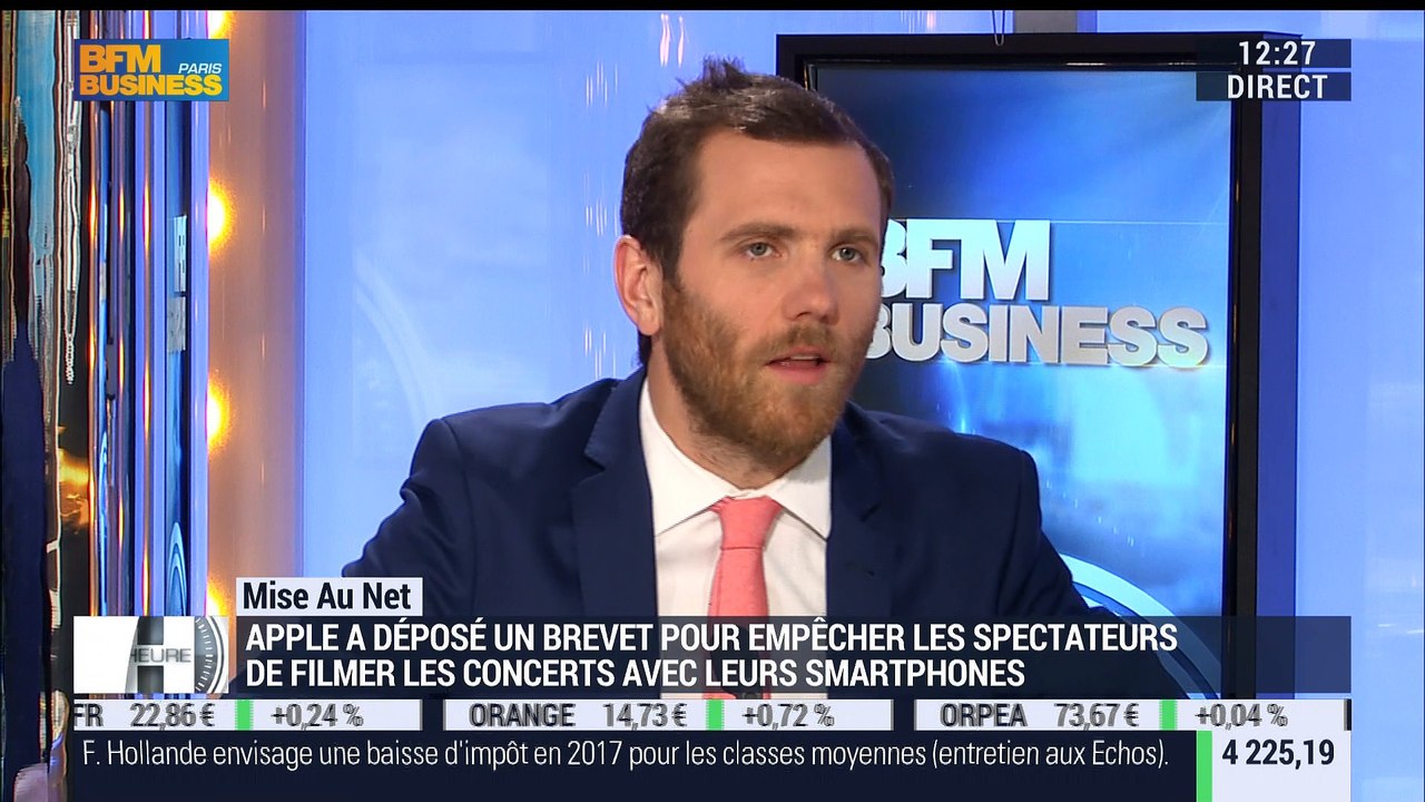 La mise au net: Cinéma, concerts, matchs..: Un brevet d'Apple pour empêcher la prise de photos et vidéos a été validé - 30/06