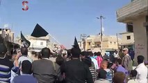 شبكة سوريا مباشر - حلب - الأتارب - 25/10/13 - مظاهرة تنادي بخروج داعش من المدينة جزء 2