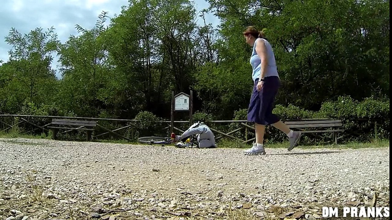 Fake Bike Accident Prank