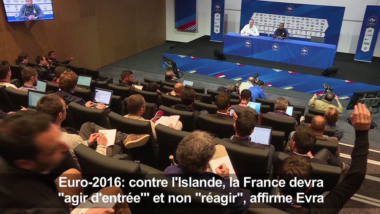 Evra: Il va falloir "agir" et non "réagir" contre l'Islande