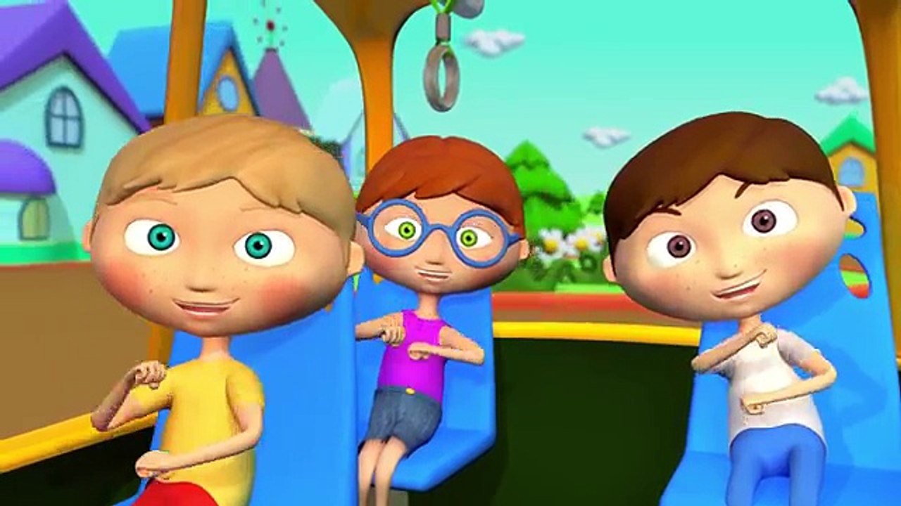 Children's Cool Songs Cartoons - Wheels On The Bus - Kids Music & Nursery Rhymes