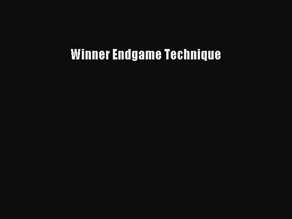 Download Winner Endgame Technique PDF Online
