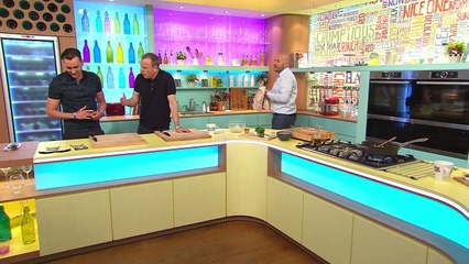 Matthew Lewis puts on fake moustache on Sunday Brunch 29 May 2016