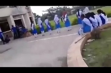 Girls in college having some Fun