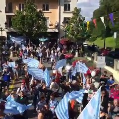 Le Racing 92 présente le Brennus à ses supporters