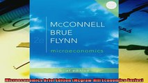 Read here Microeconomics Brief Edition McgrawHill Economics Series