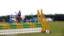 Ellie and Moreland Oscar show jumping - Treborough Hill, Somerset BE80 placing 6th
