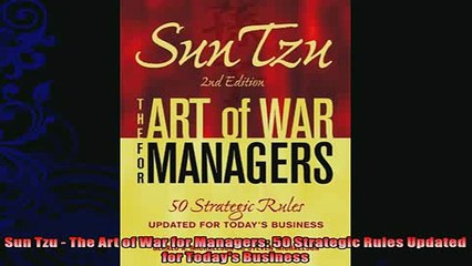 behold  Sun Tzu  The Art of War for Managers 50 Strategic Rules Updated for Todays Business