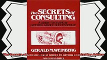 behold  The Secrets of Consulting A Guide to Giving and Getting Advice Successfully