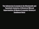 Download The Indonesian Economy in the Nineteenth and Twentieth Centuries: A History of Missed