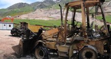 PKK'lılar Şantiye Basıp Araçları Ateşe Verdi, 25 Personel Kayıp