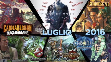 I giochi del mese di Luglio 2016