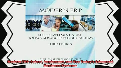 behold  Modern ERP Select Implement and Use Todays Advanced Business Systems