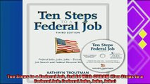 behold  Ten Steps to a Federal Job 3rd Ed With CDROM Ten Steps to a Federal Job Federal Jobs
