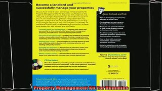 there is  Property Management Kit For Dummies