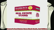 different   Barrons Real Estate Exam Flash Cards 2nd Edition