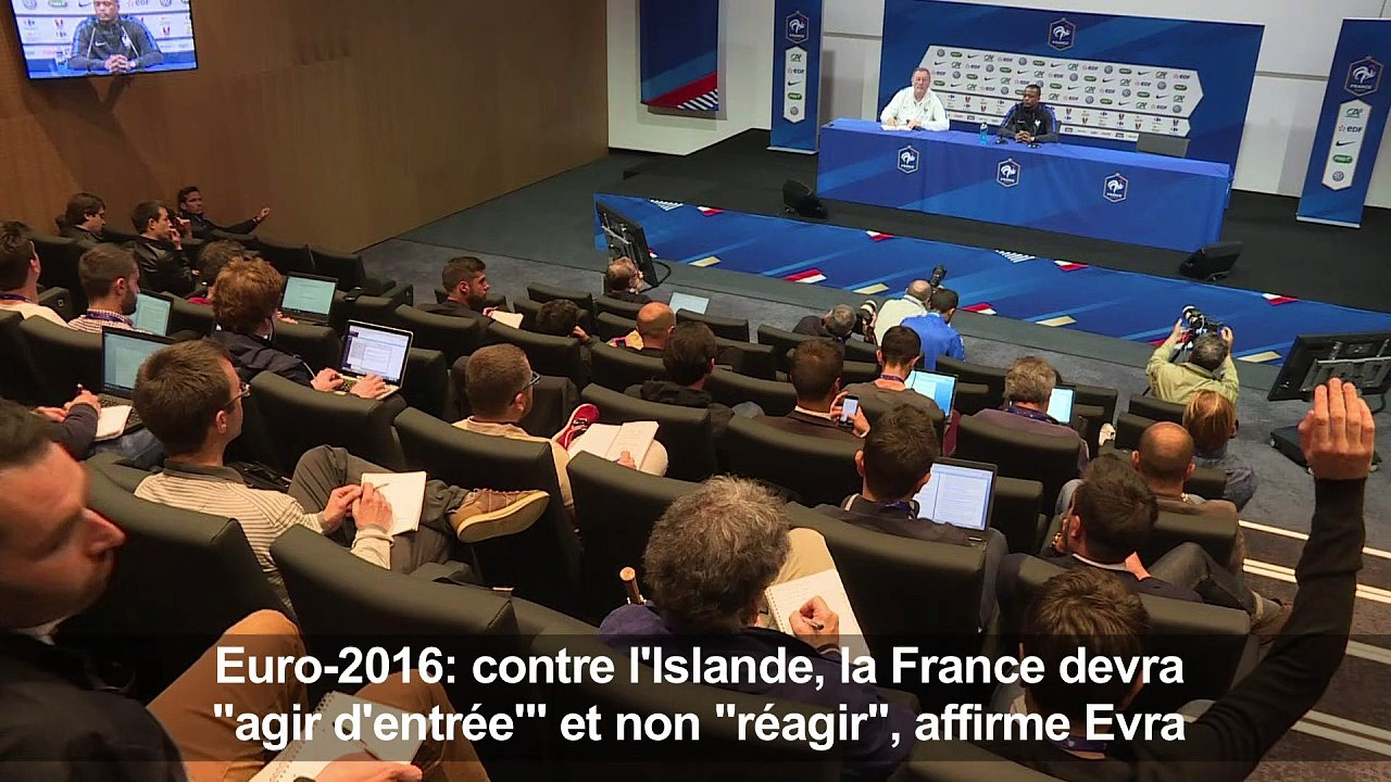 Evra: Il va falloir "agir" et non "réagir" contre l'Islande
