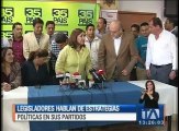 Legisladores hablan de estrategias políticas en sus partidos