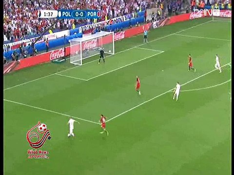 اهداف الشوط الاول لمباراة ( بولندا 1-1 البرتغال ) بطولة أمم أوروبا 2016