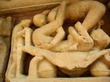 Erotische Steinbilder in Khajuraho