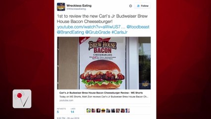 Carl's Jr. Tests "Budweiser Cheese" Burger