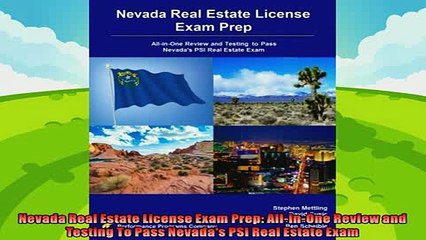 behold  Nevada Real Estate License Exam Prep AllinOne Review and Testing To Pass Nevadas PSI