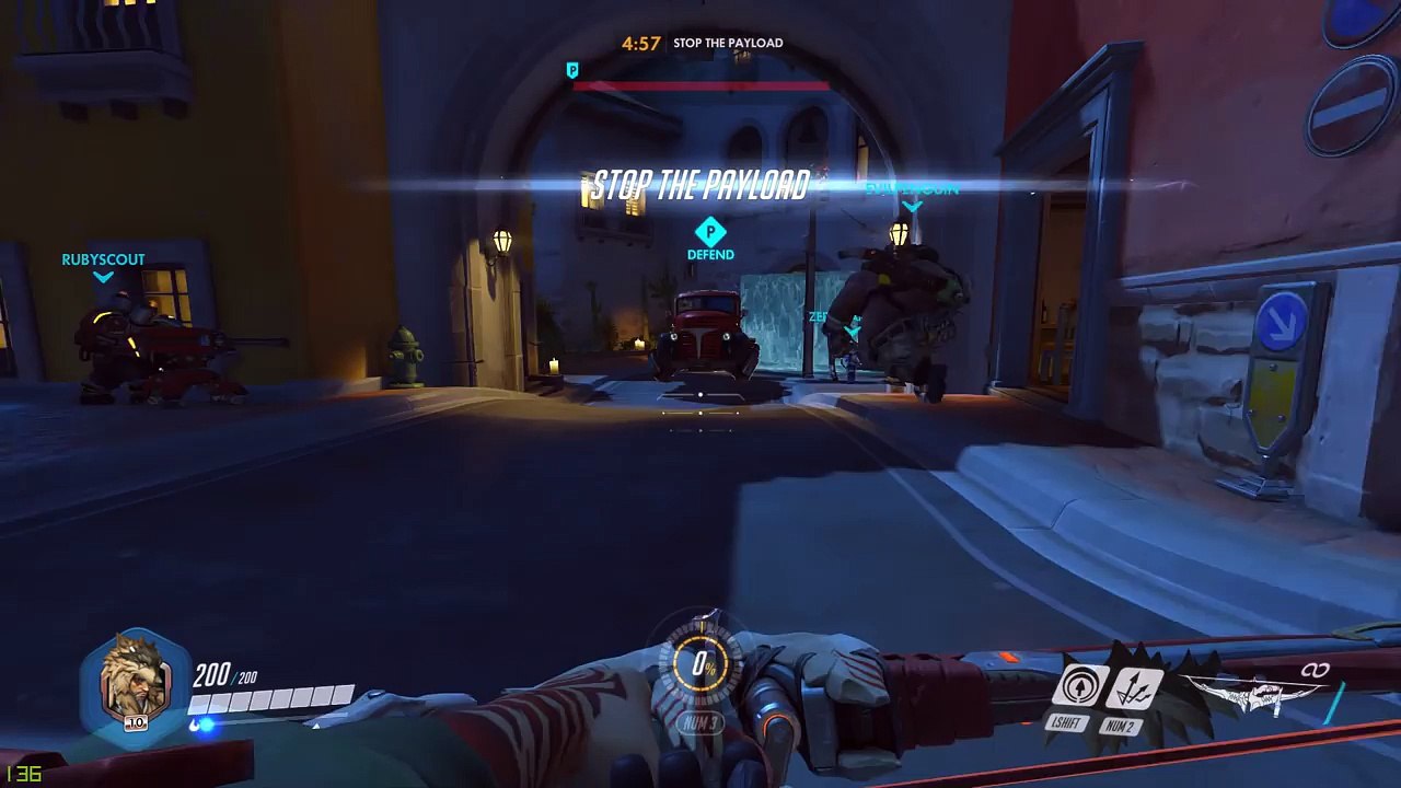 Bajheera - OVERWATCH   THIS SKIN IS OP!  (Lone Wolf Hanzo) - Overwatch Beta Gameplay