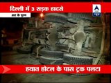 Three accidents in Delhi, one dead