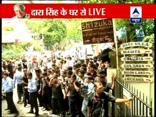 Live from Dara Singh's cremation