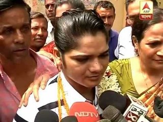 Pinki Pramanik after releasing from Dumdum Central Jail