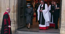 HRH Queen Elizabeth II and Prince Philip, Duke Of Edinburgh attend the Somme Centenary Service