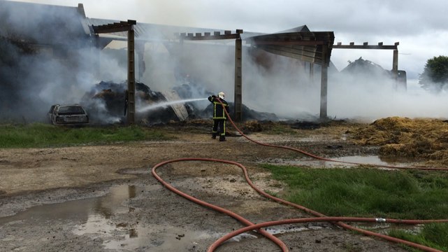 Feu de hangar agricole