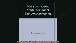 For you  Resources Values and Development