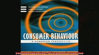 Popular book  Consumer Behaviour A European Perspective