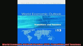 Popular book  World Economic Outlook October 2013 Transition and Tensions