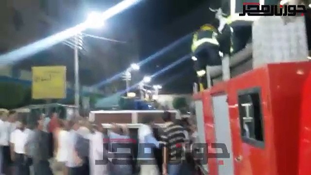 اهالي بني سويف يشيعون جثمان شهيد سيناء