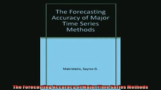 Enjoyed read  The Forecasting Accuracy of Major Time Series Methods