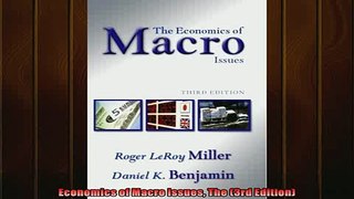 Popular book  Economics of Macro Issues The 3rd Edition