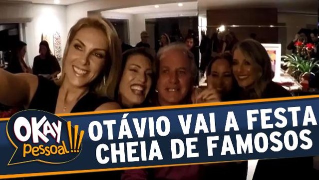 Otávio Mesquita vai a festa RECHEADA de famosos