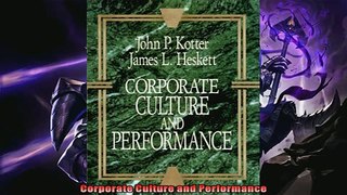 Popular book  Corporate Culture and Performance
