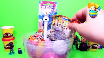 GIANT GEORGE Pig And Mr DINOSAUR Surprise Egg - Cars - Frozen - Ninja Turtles - Shopkins