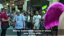 Madrid: traditionnelle course en talons pour la Gay pride