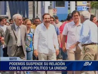 La Unidad pasa por su primer resquebrajamiento tras postulación de Viteri