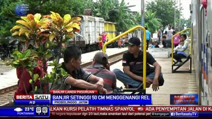 Imbas Banjir Pasuruan, Tiga Perjalanan KA Dibatalkan