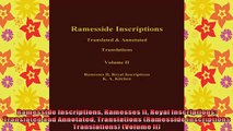 DOWNLOAD FREE Ebooks  Ramesside Inscriptions Ramesses II Royal Inscriptions Translated and Annotated Full Ebook Online Free