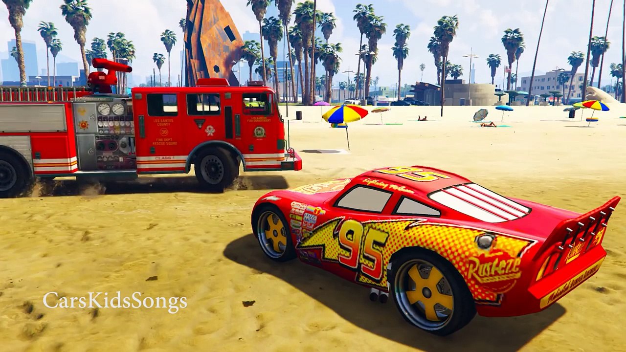 Lightning McQueen and Spiderman in Cars Cartoon for Kids with Nursery Rhymes Songs for Chi