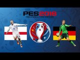 PES 2016 - England vs Germany I UEFA EURO DLC (HD 60 FPS)